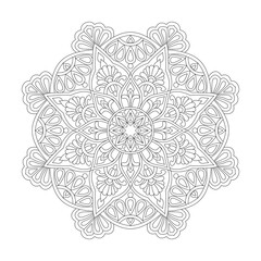Intricate Affirmations Mandala Coloring Book Page for kdp Book Interior