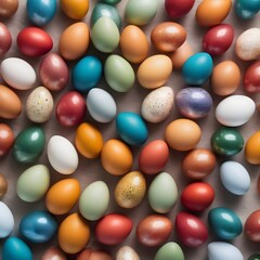 Png Set Eggs of different colors placed on a transparent background One flower shaped egg made of two red yellow green and blue eggs Quail eggs in a basket 