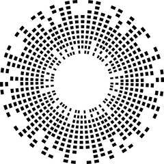 Abstract equalizer music sound wave circle icon symbol. logo design, round line icon, circle item, elements background, illustration