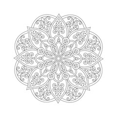  Affirmations Relaxation Mandala Coloring Book Page for kdp Book Interior