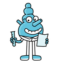 amusement park vintage mascot cartoon