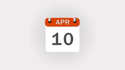 Abstract Month Calendar icon illustration on white background.