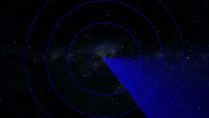 Fototapeta premium Technology circle loading radar screen background illustration 4k.
