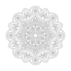 Mystical Abstract Mandala Coloring Book Page for kdp Book Interior