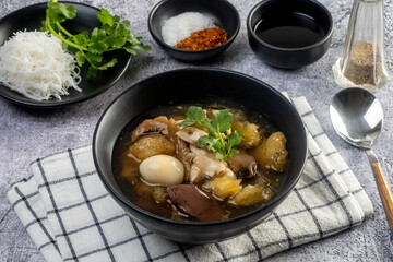 fish maw soup or chinese soup.