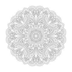  Mystical Ethnic Mandala Coloring Book Page for kdp Book Interior
