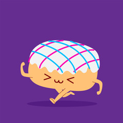 Donut cartoon character