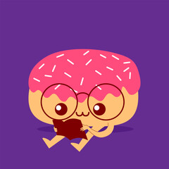 Donut cartoon character