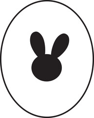 easter egg element outline