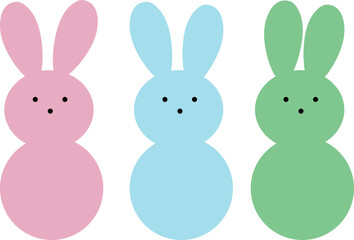 cute bunny easter element