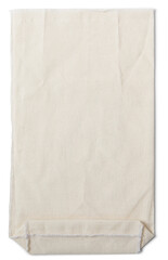 Various style of blank white wicker bag with handle isolated on plain background for your shopping project.