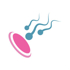 Sperm icon flat design