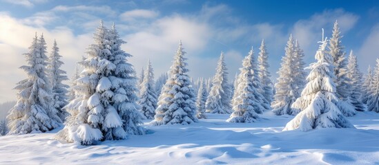 Winter Wonderland: A Wonderful Landscape of Snow-Covered Trees