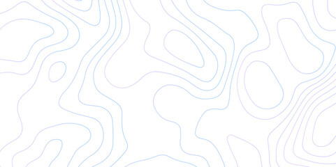Abstract background with topographic contours map .white wave paper and geographic gradient line abstract background .vector illustration of topographic line contour map design . - obrazy, fototapety, plakaty