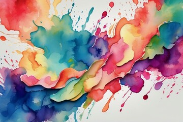 colorful paint spill background