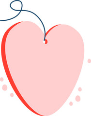 Heart Hanging Sticker