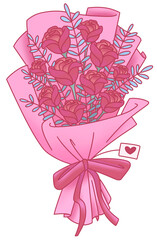 Rose Flower Bouquet Valentine's 