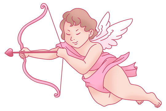 Cupid with Bow and Arrow