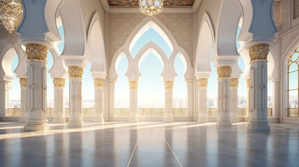 interior of the mosque - obrazy, fototapety, plakaty