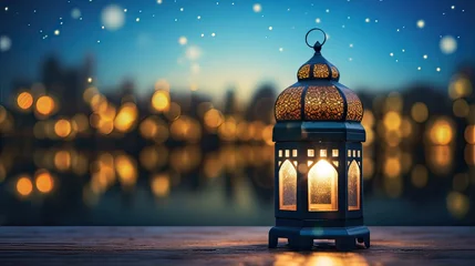 Zelfklevend Fotobehang lantern in the night © FAMS IDEA