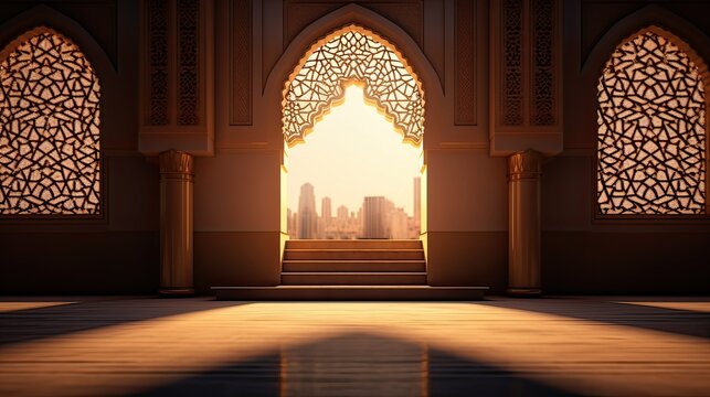 interior of the mosque
