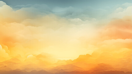 Fototapeta premium Ochre_flat_Watercolor_gradient_background