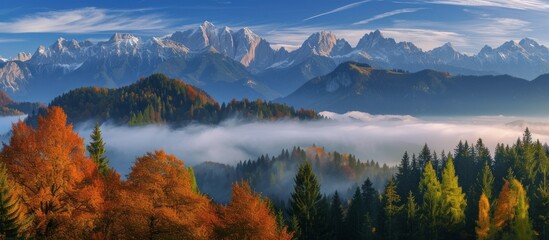 Breathtakingly Beautiful Morning with a View of the Majestic Alps