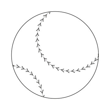 softball icon vector