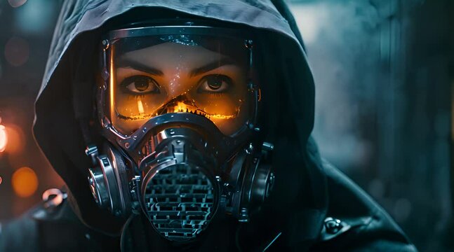 intense man portrdigitalt with piercing brown eyes