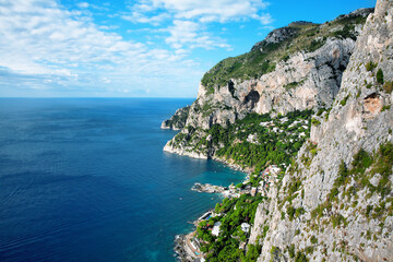 Fototapeta na wymiar Marina Piccola, Island Capri, Gulf of Naples, Italy, Europe.