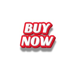 3D Buy now text poster