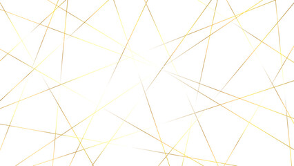 Abstract luxury golden random diagonal line isolated on transparent background.