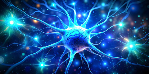 Dynamic Blue Energy of Neural Network with Abstract Design and Illuminated 
