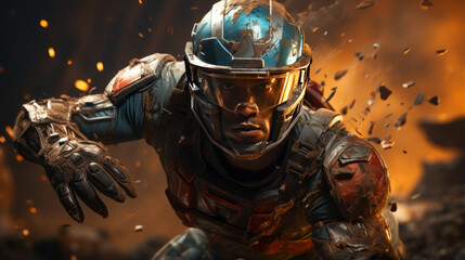 Immerse in a Visionary Frontier: Unveiling the Futuristic Fusion of Robot, Cyborg, and Astronaut Concepts Through 3D Sculptures and Art, generative AI