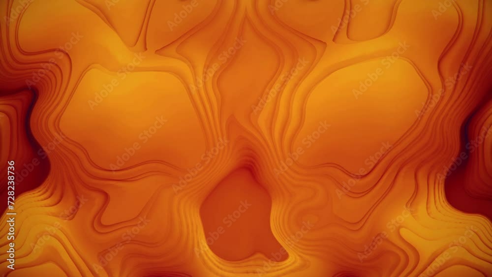 Leinwandbilder Abstract background with wavy flowing pattern. 3d rendering loop animation 4K