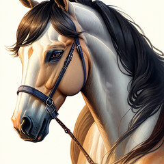 portrait-of-a-horse-in-aquarelle-style-