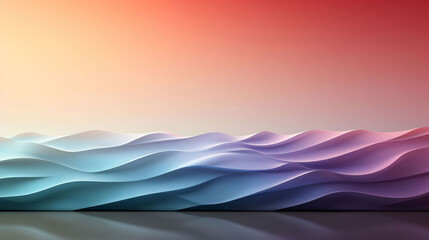 Geometric background with colour and wave shaped wallpaper.