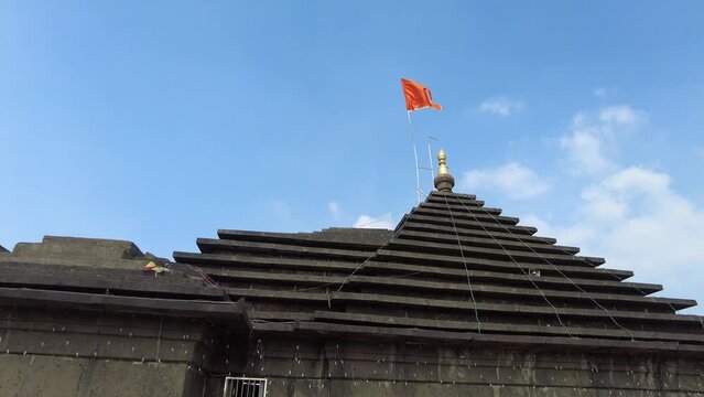 29 Jan 2024, Mahabaleshwar, India, Built in the 16th century Mahabaleshwar ancient temple is dedicated to Lord Shiva and is one of the important pilgrimage sites for the Hindus. heritage architecture.