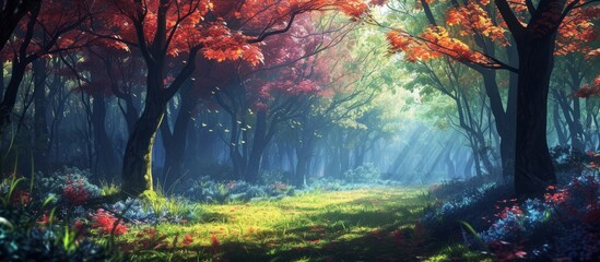 Perennial Trees Stand Tall in the Enchanting Forest Perennial Trees Forest
