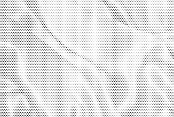 Halftone vector background. Monochrome halftone pattern. Abstract geometric dots background. Pop Art comic gradient black white texture. Design for presentation banner, poster, flyer, business card.	