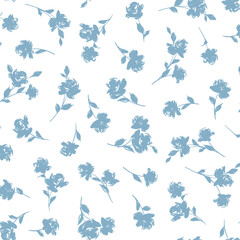 Beautiful and cute rose seamless pattern,