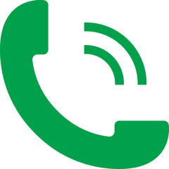 Accept phone symbol sign. Green phone icon. Answer sign vector.
