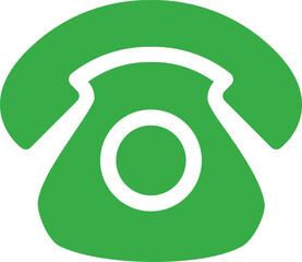 Accept phone symbol sign. Green phone icon. Answer sign vector.