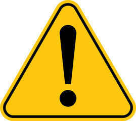 Yellow Warning Dangerous sign set. Poison, toxic, biohazard caution sign. Skull, Flammable, electricity, chemical, danger yellow triangle symbol. Vector .