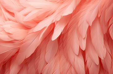 Fototapeta premium close up of pink flamingo feather. 