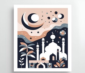 illustration of an Ramadhan background 