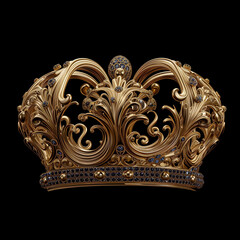 antique golden crown