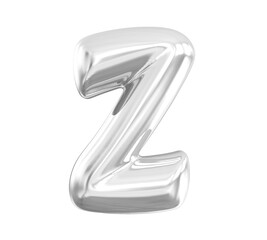 Z Letter Silver 3D