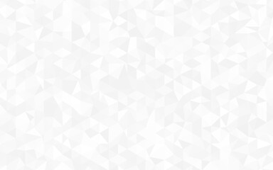 Vector of modern abstract triangular background. Seamless white triangles mosaic background, Silver geometric shapes pattern or abstract gradient triangular retro shapes,