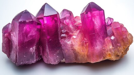 Fototapeta premium Polished Pink Tourmaline Crystals